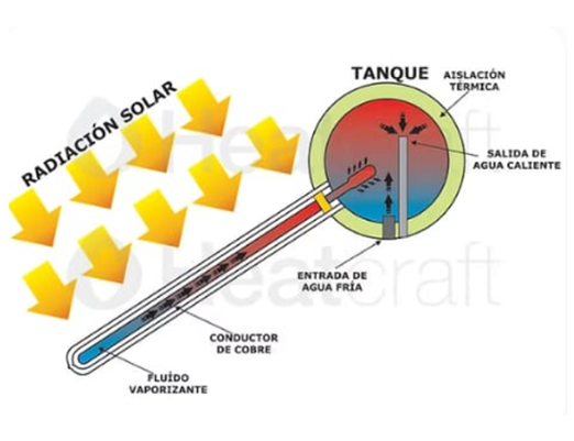 didactico termotanque solar heat pipeB